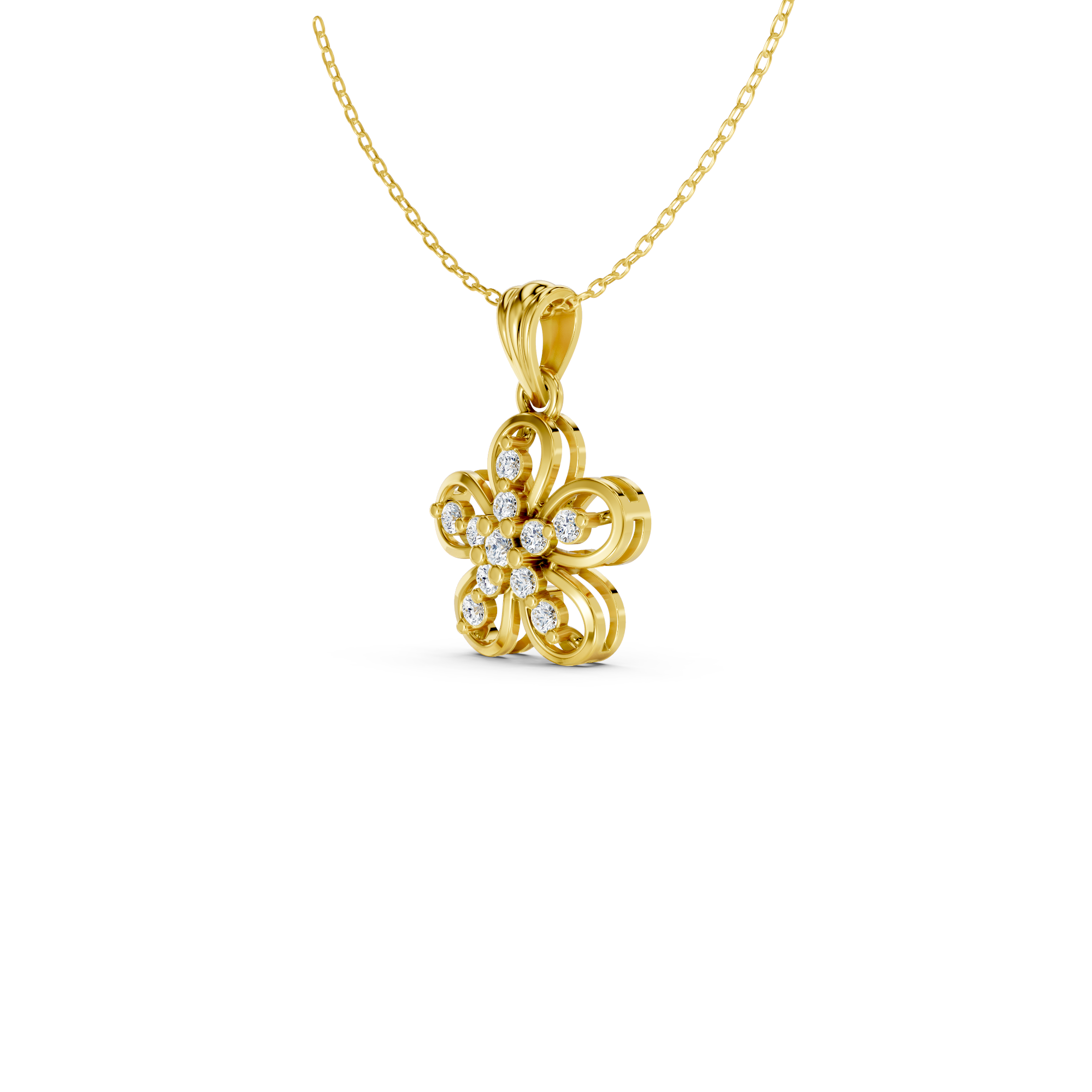 Bloom Petal Floral Pendant