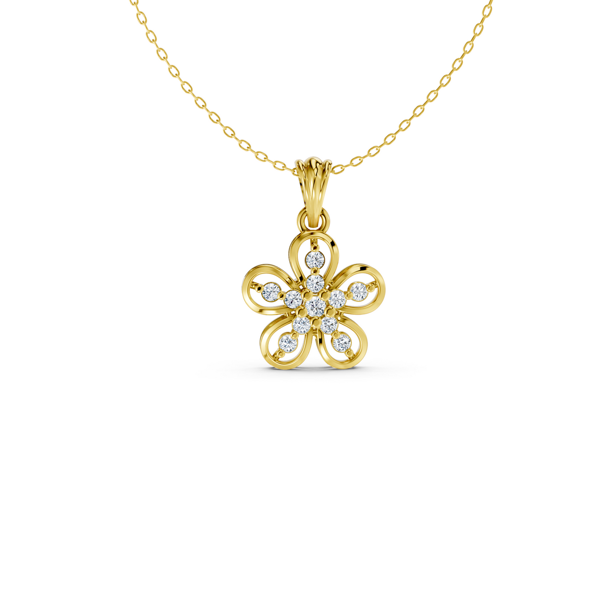 Bloom Petal Floral Pendant