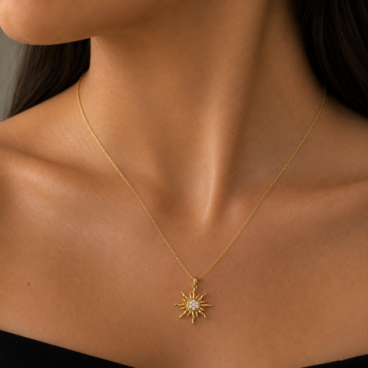 Sunburst Charm Pendant