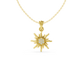 Sunburst Charm Pendant