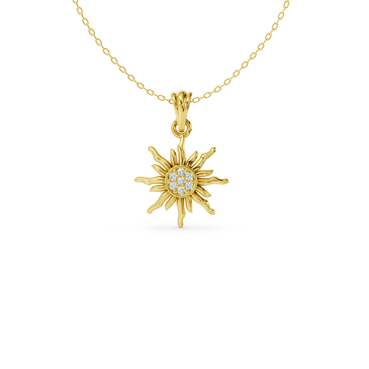 Sunburst Charm Pendant