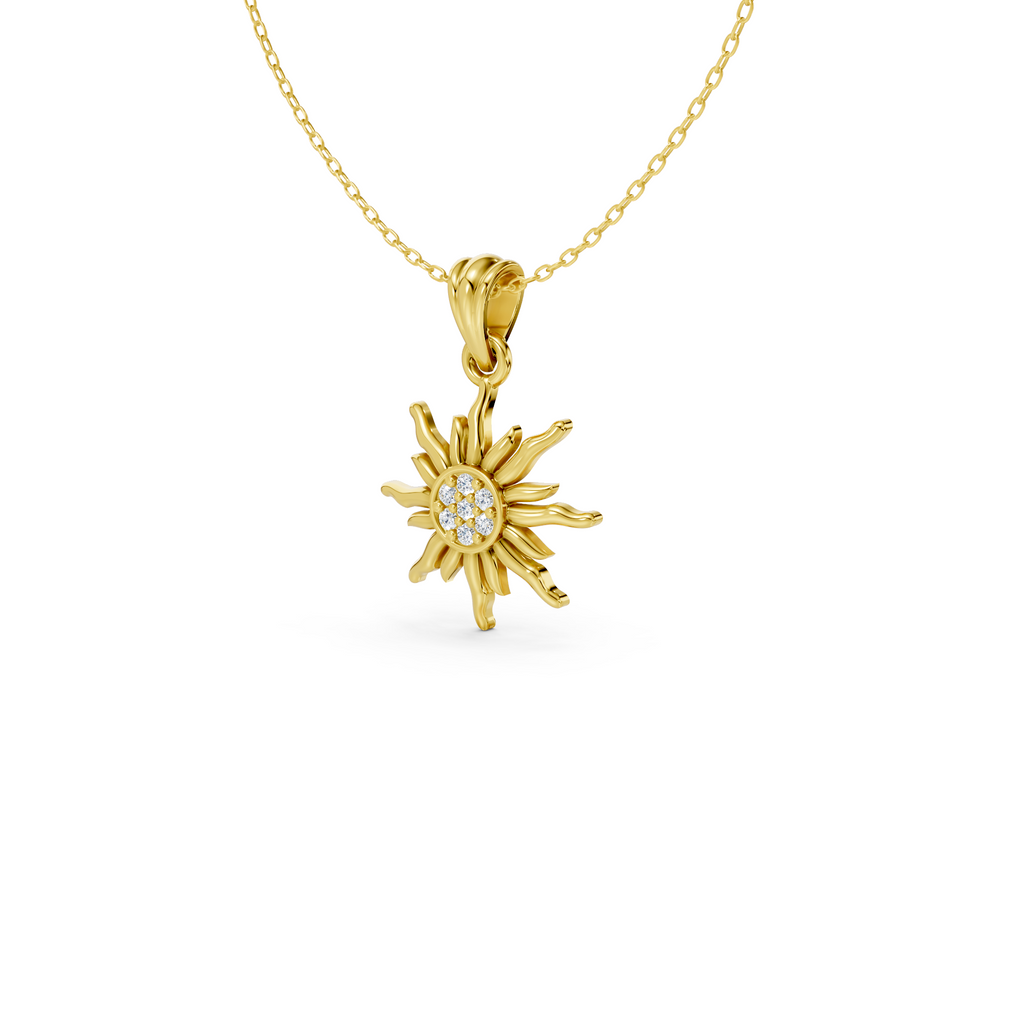 Sunburst Charm Pendant