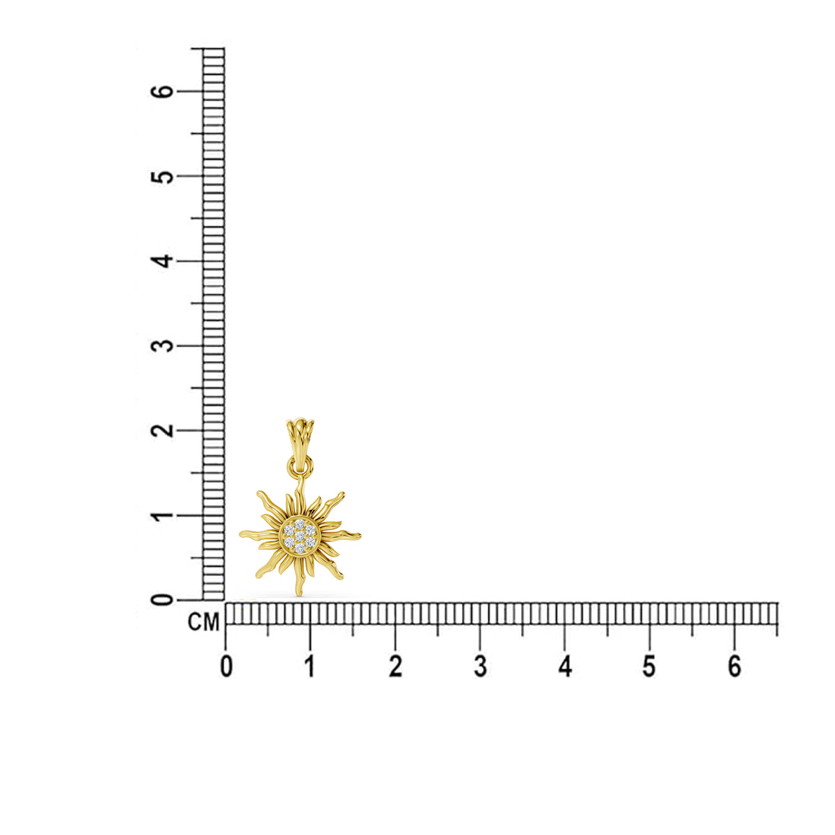 Sunburst Charm Pendant