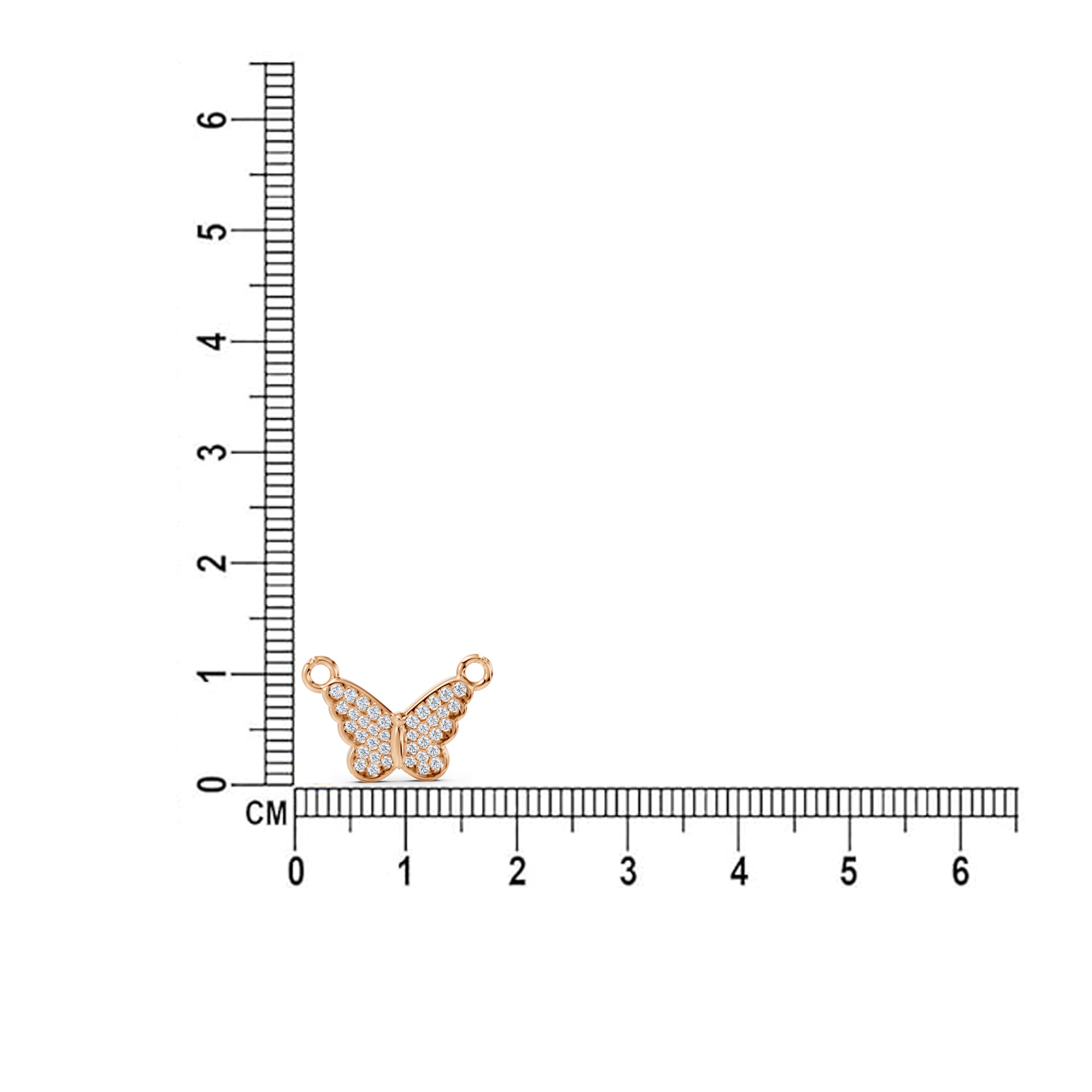 Flutter Gem Butterfly Charm
