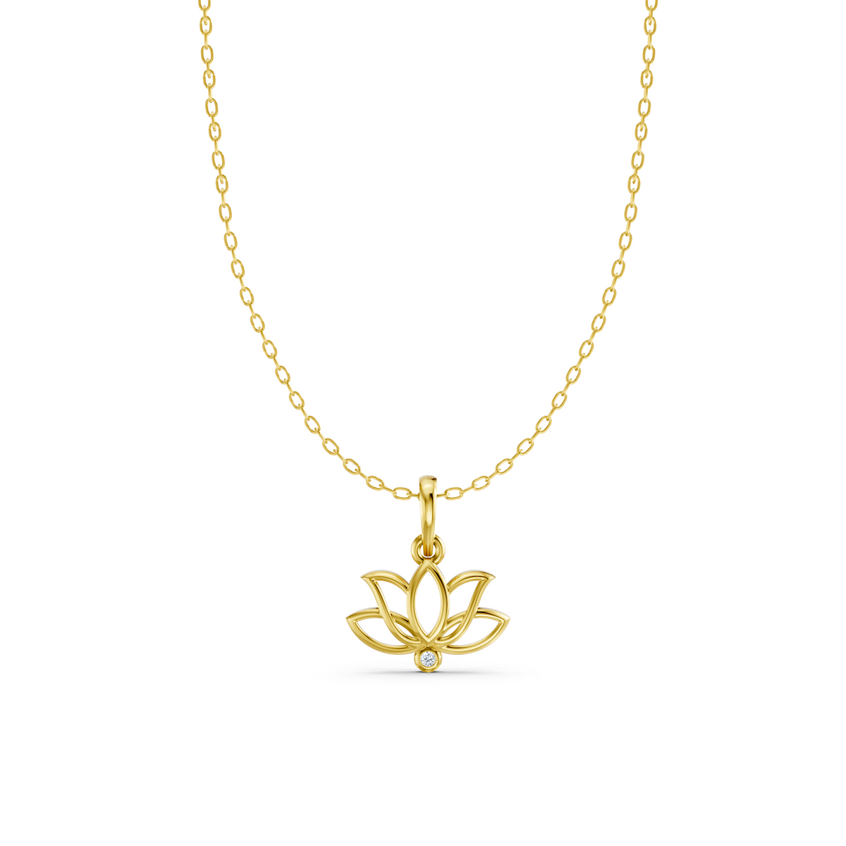 Serene Lotus Pendant