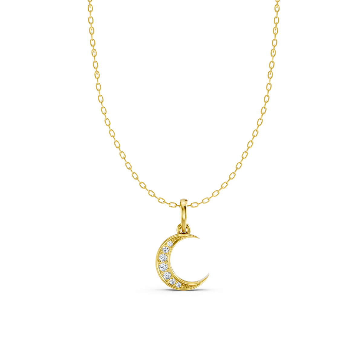 Moonlit Crescent Pendant