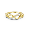 Infinity Spark Twist Ring