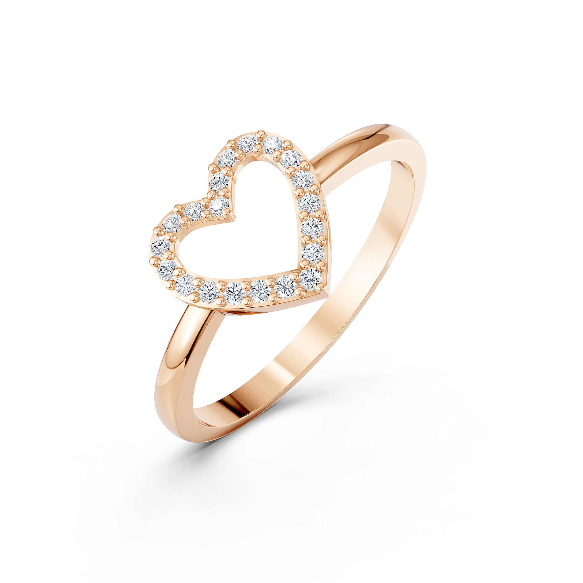 Sweetheart Halo Ring