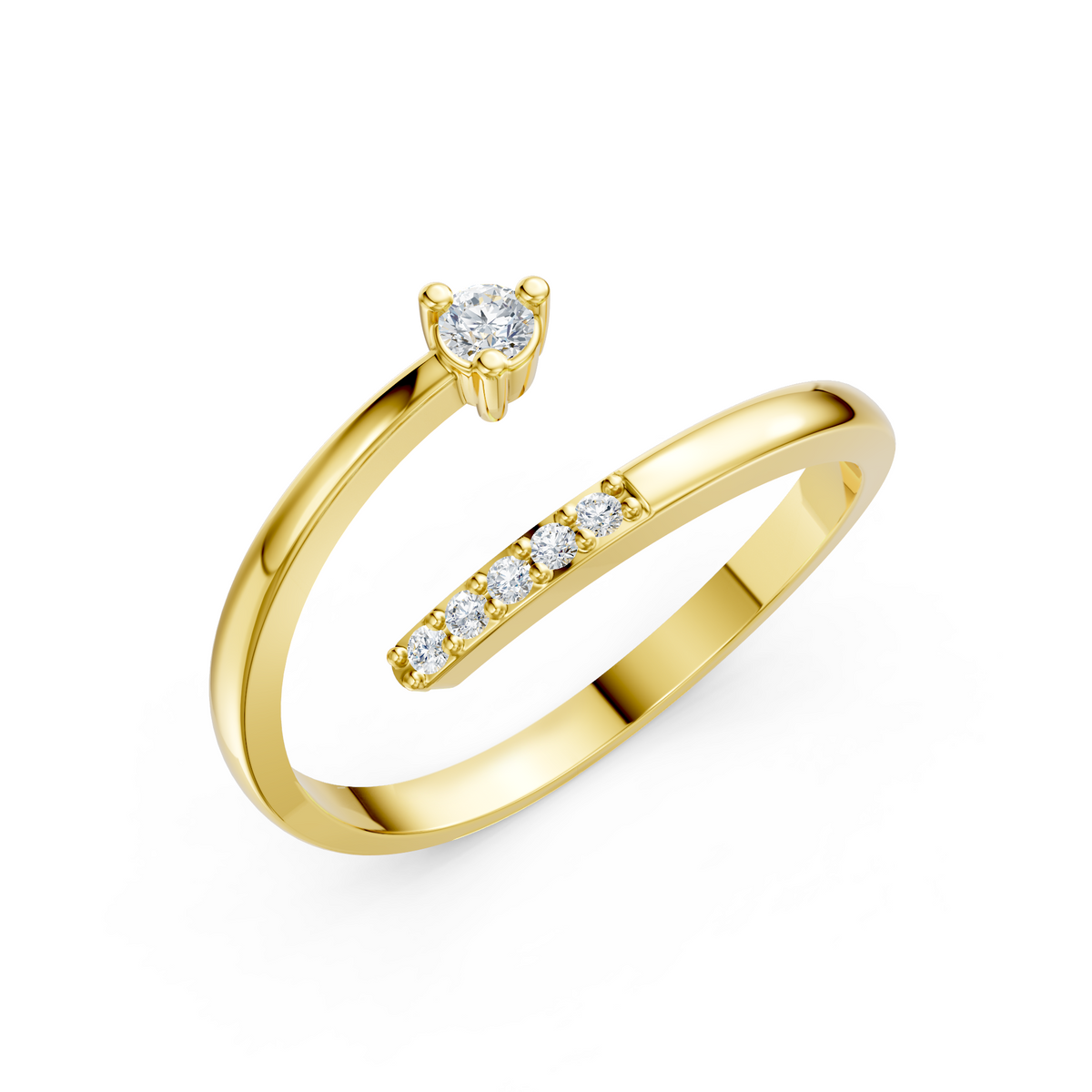 Luna Drop Open Ring