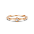 Tiny Aura Solitaire Ring