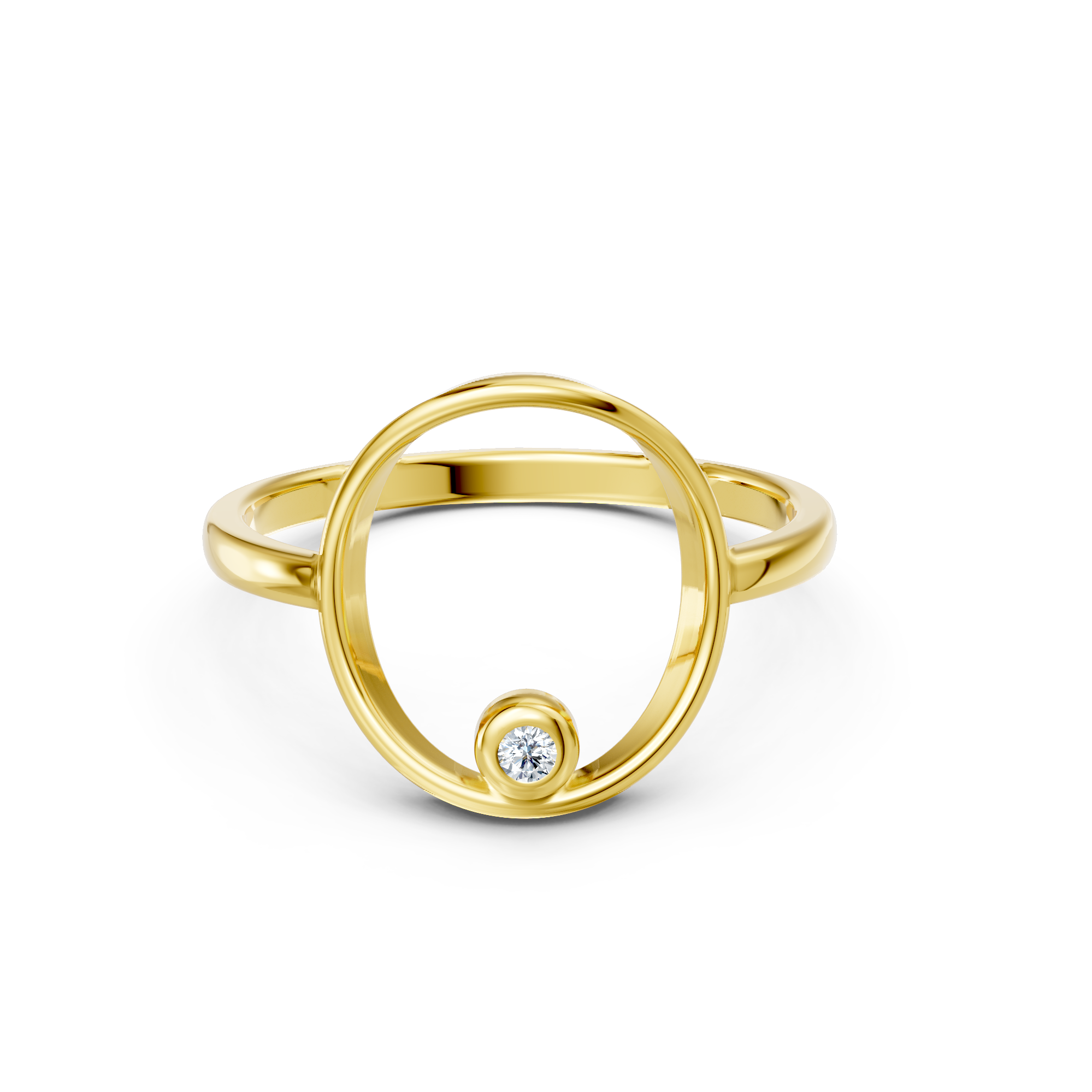 Orbit Circle Statement Ring