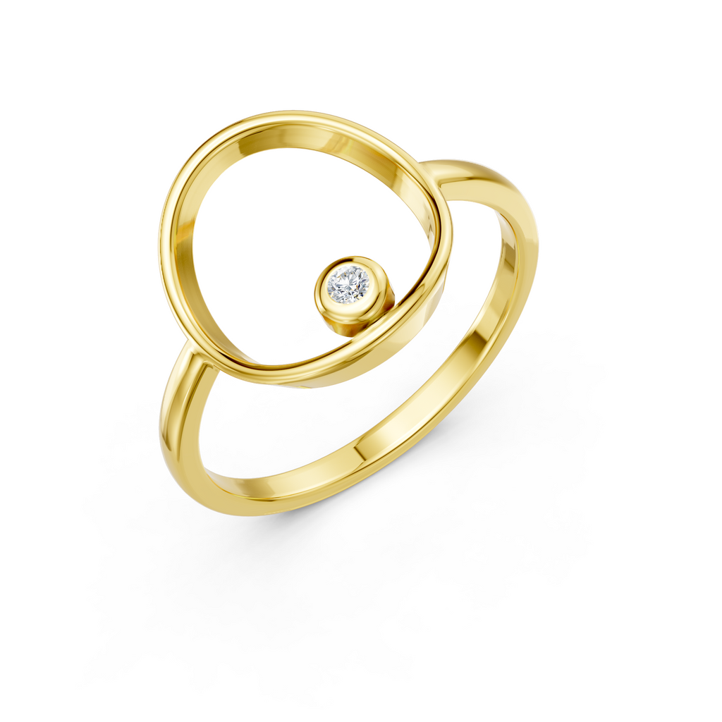 Orbit Circle Statement Ring