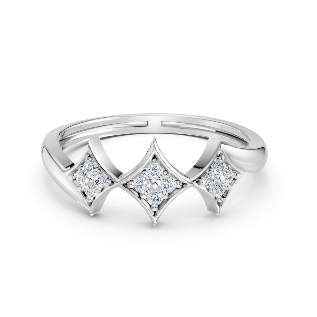 Majestic Crown Trio Ring