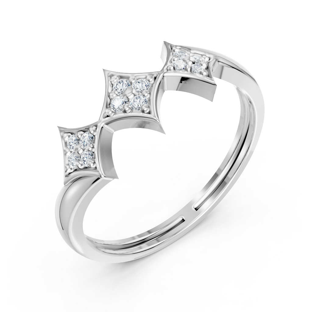 Majestic Crown Trio Ring