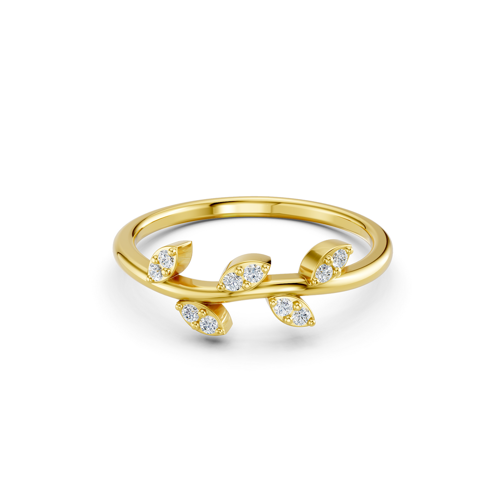 Olive Vine Diamond Ring