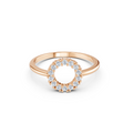 Halo Circle Diamond Ring