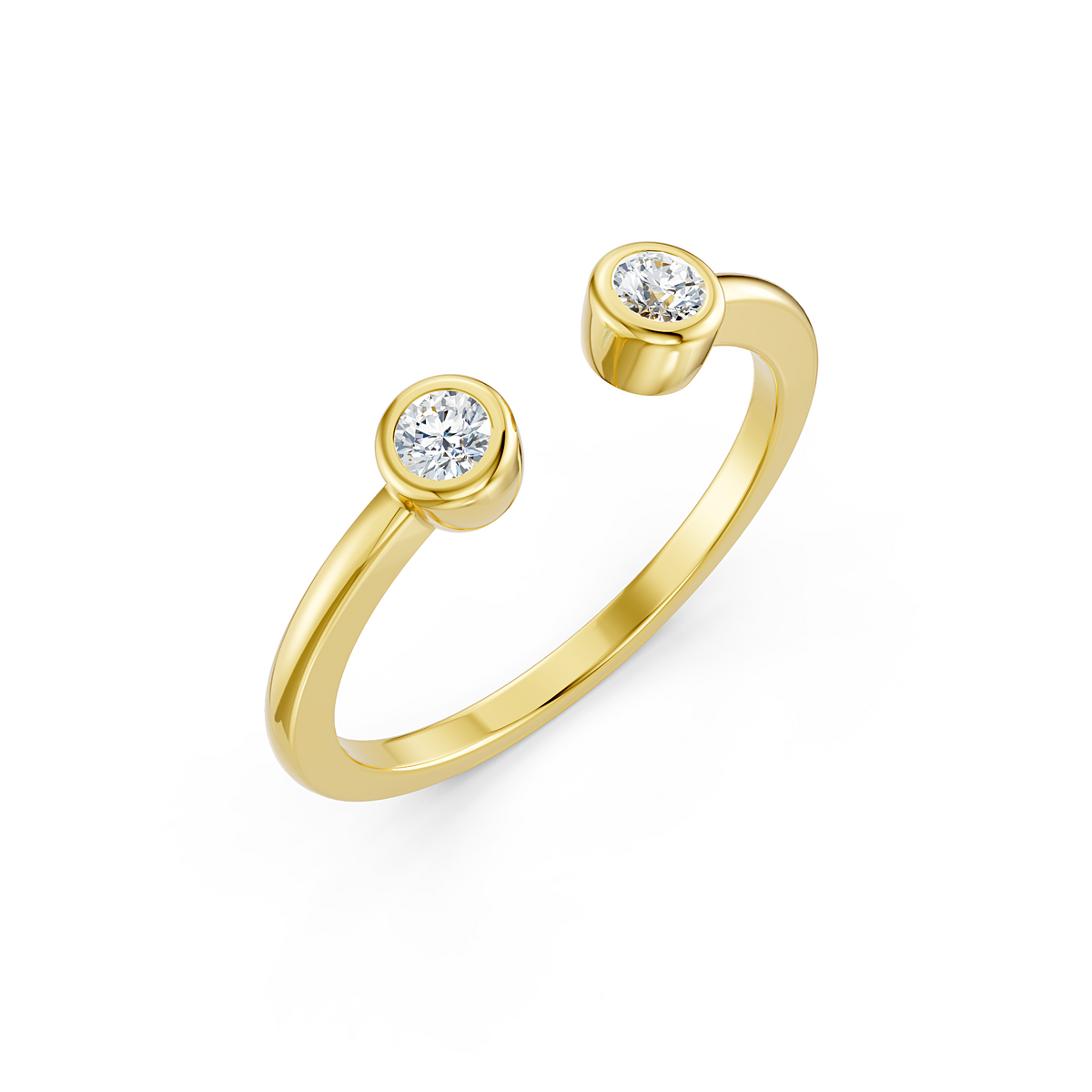 Twin Bezel Diamond Ring