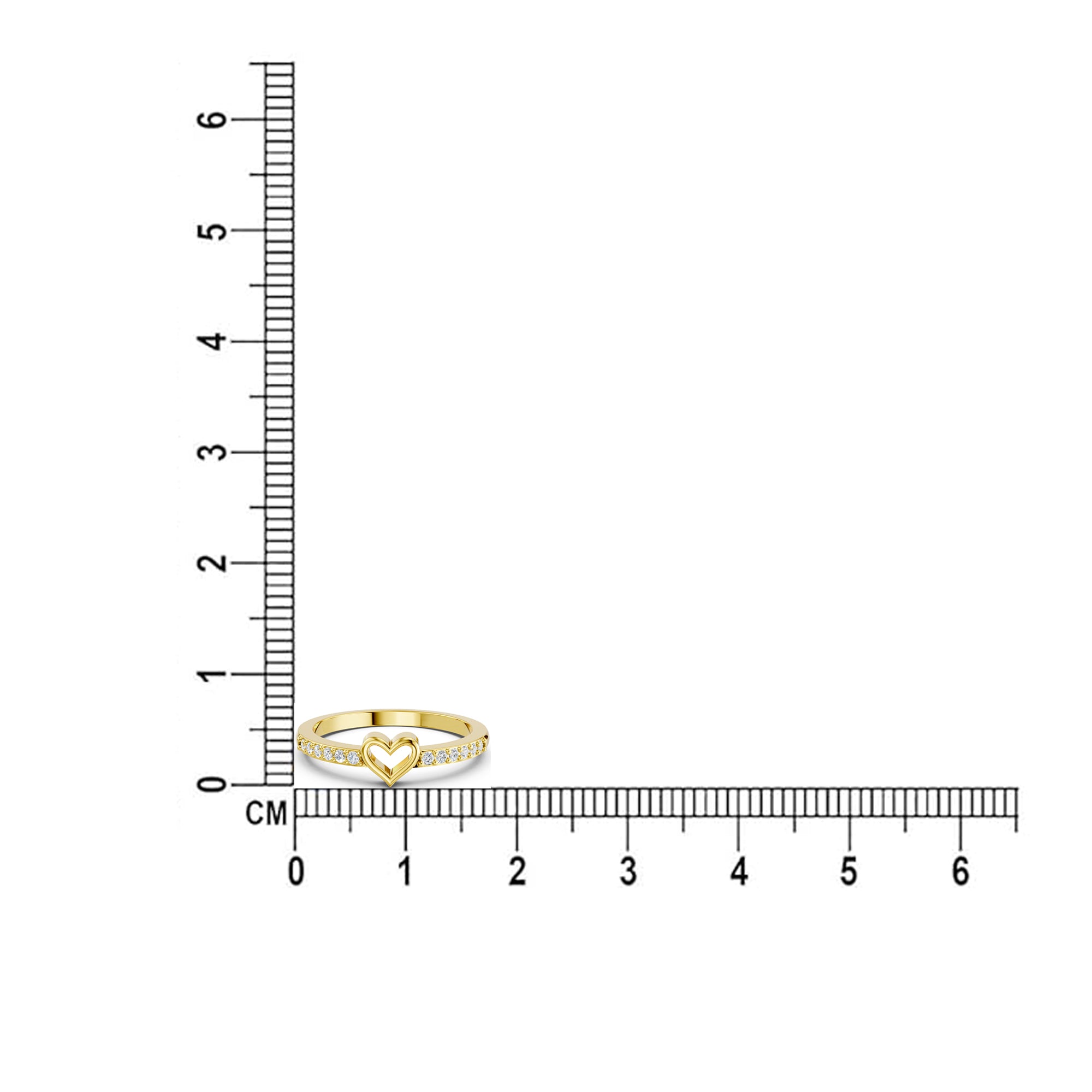 Heartbeat Pavé Ring