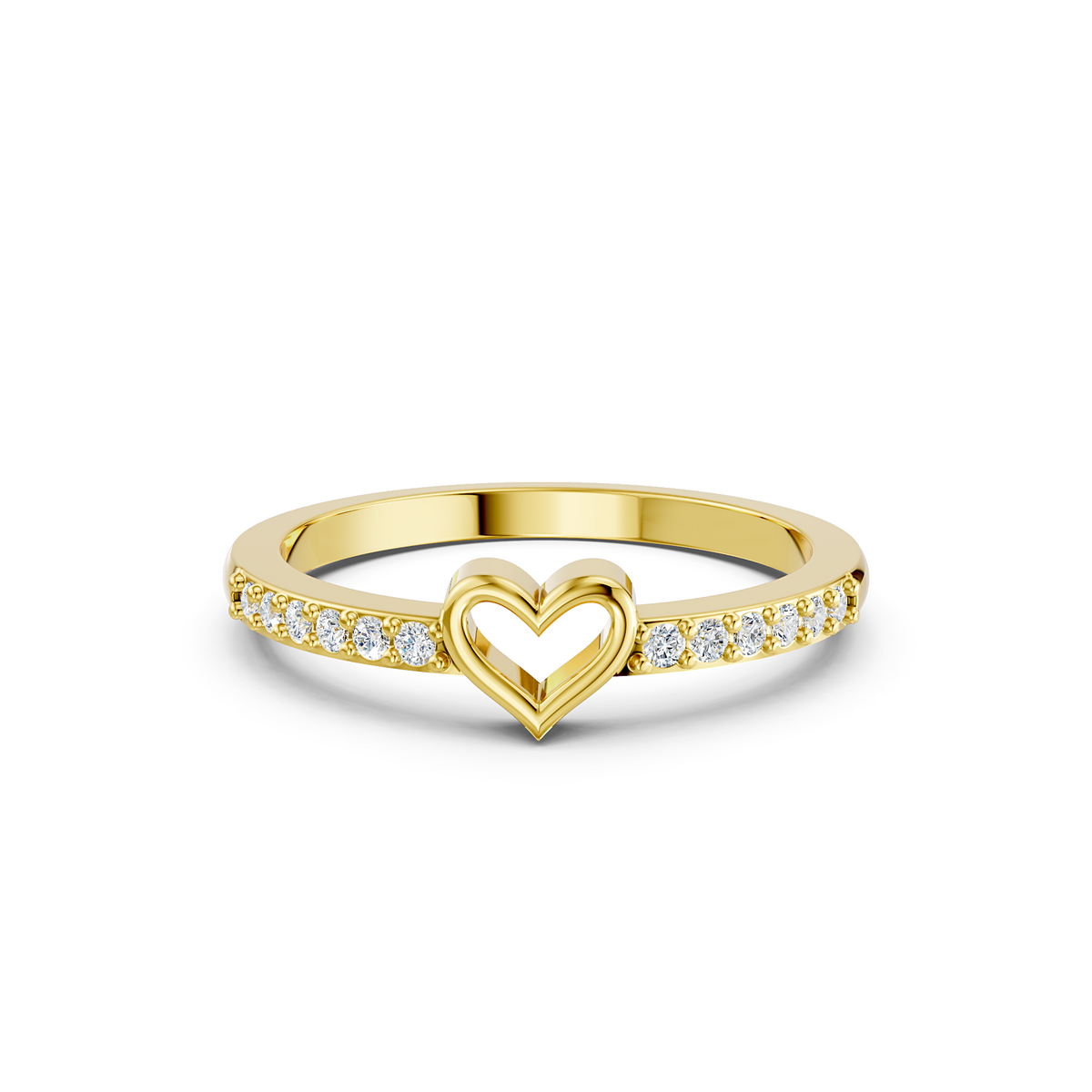 Heartbeat Pavé Ring