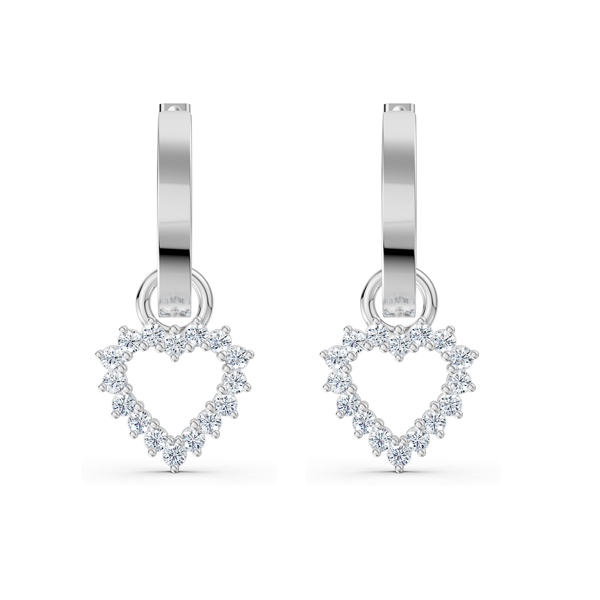 Lumi Solitaire Hoop Charm
