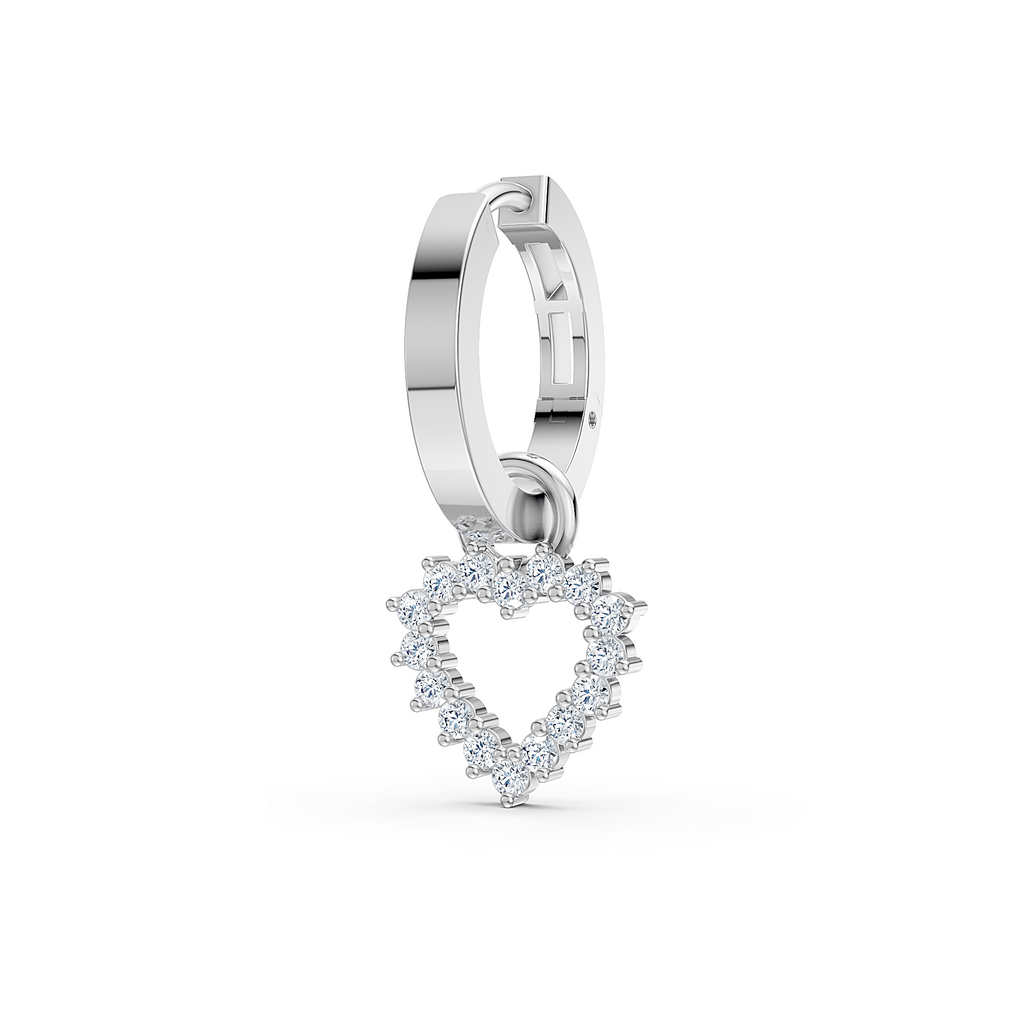 Lumi Solitaire Hoop Charm