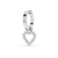 Lumi Solitaire Hoop Charm