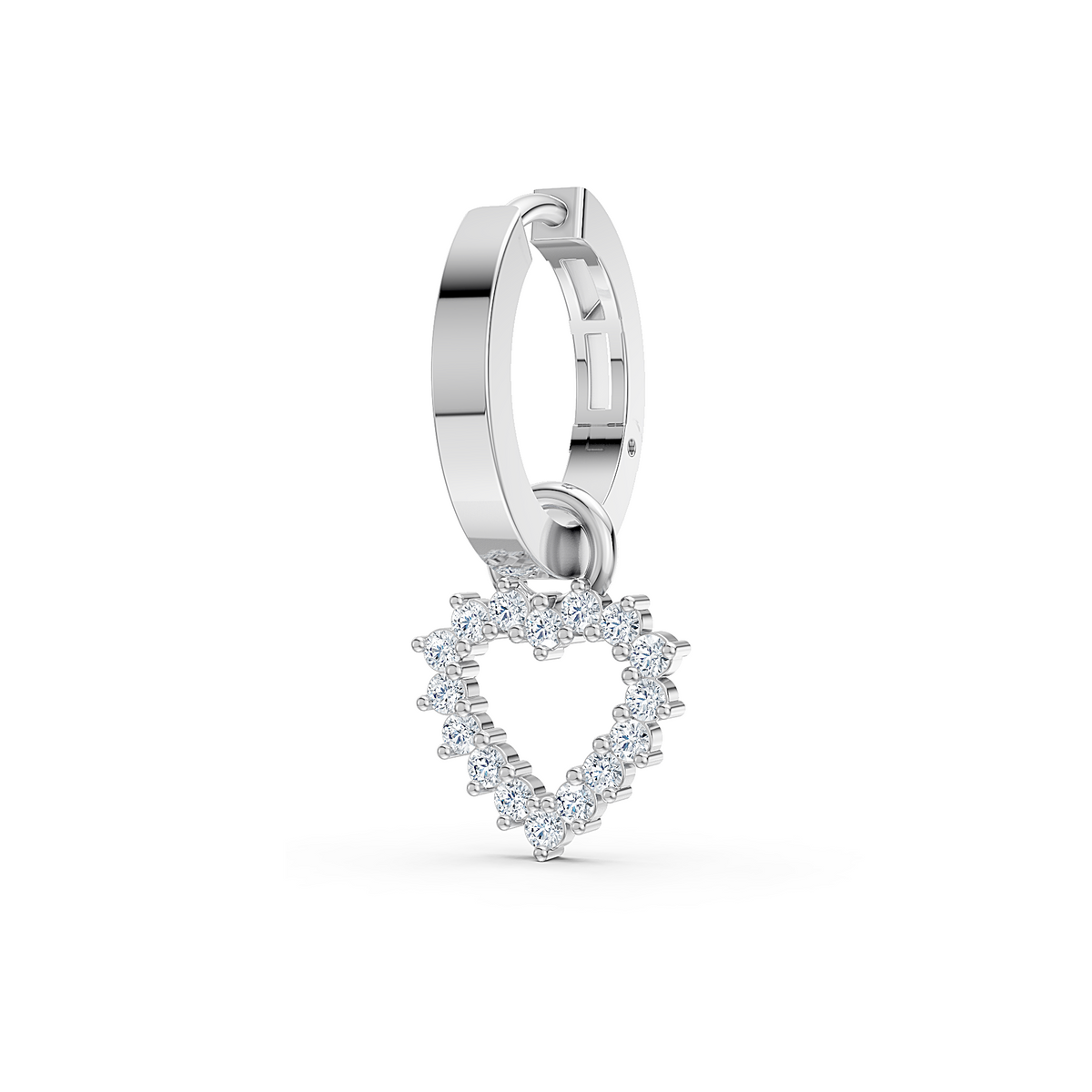 Lumi Solitaire Hoop Charm