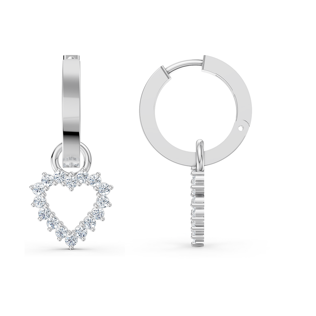 Lumi Solitaire Hoop Charm