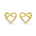 Infinity Heart Studs