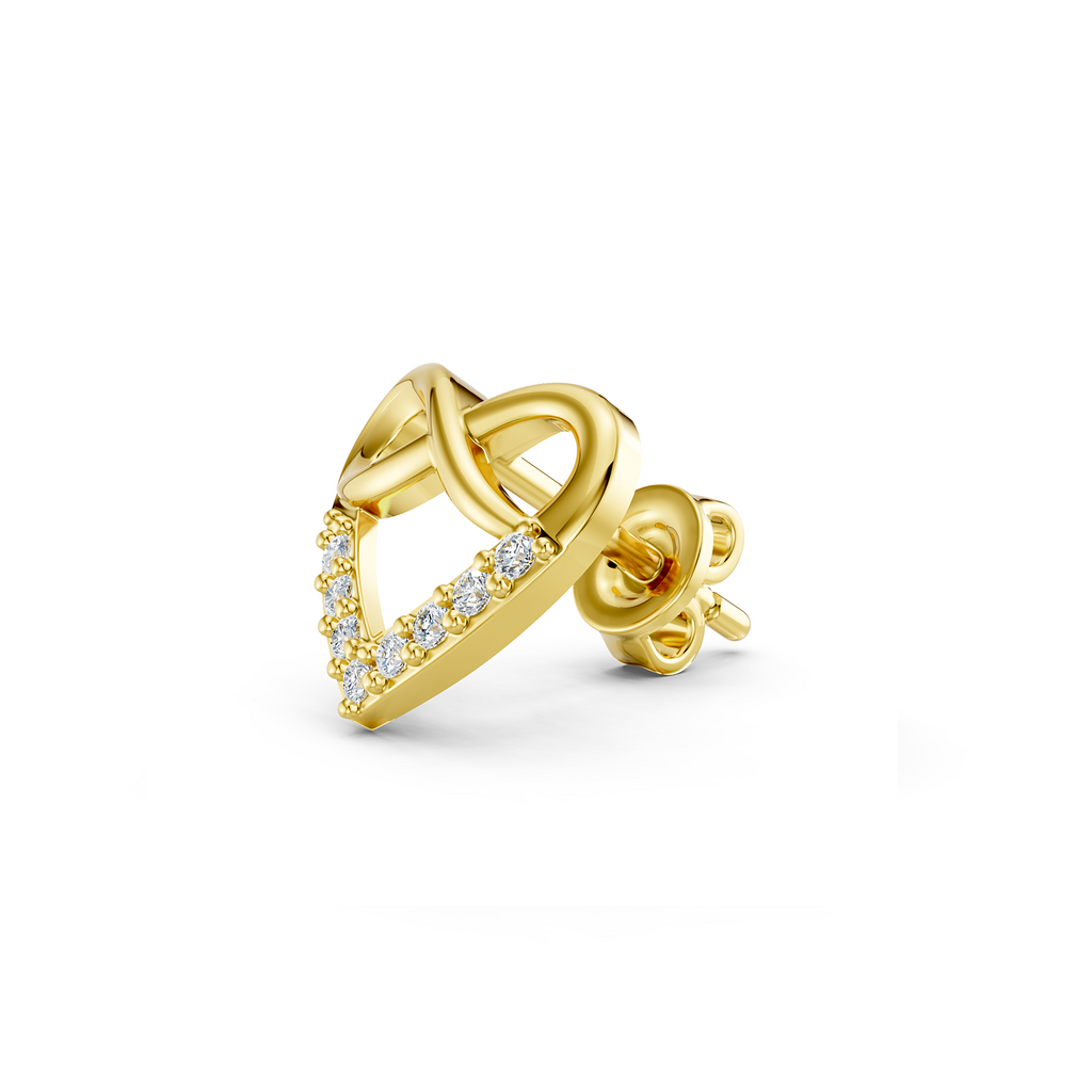 Infinity Heart Studs