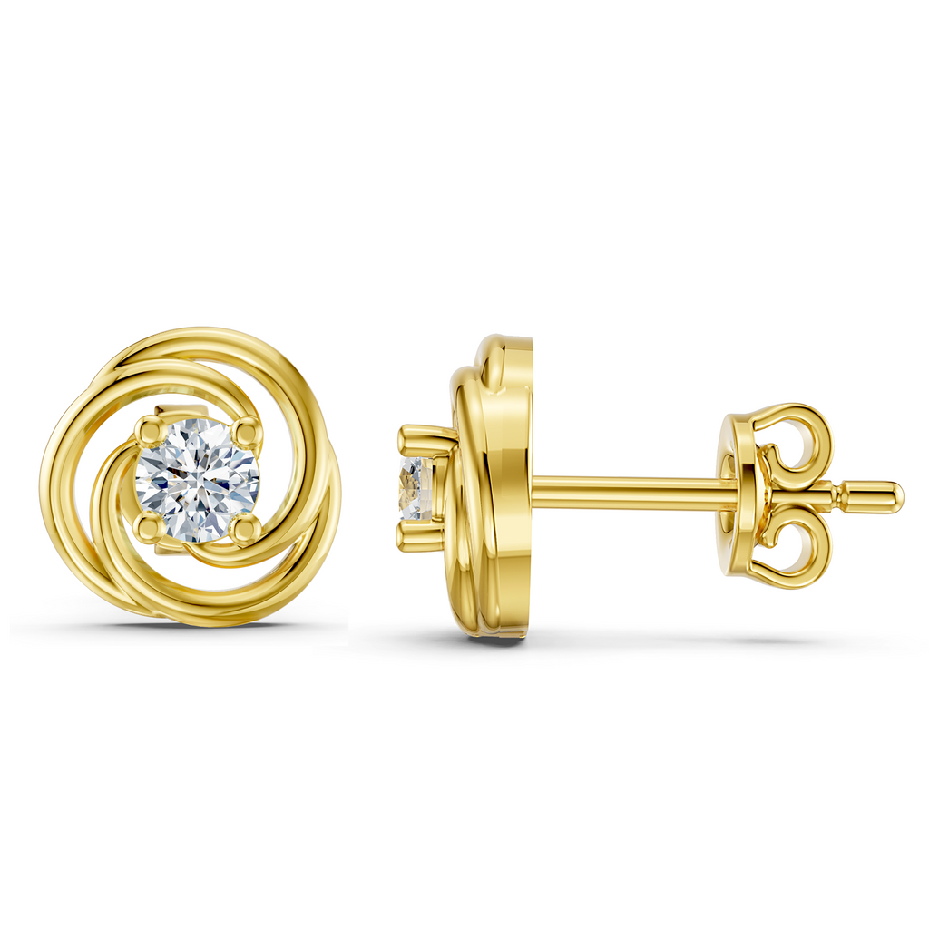 Rosette Swirl Studs