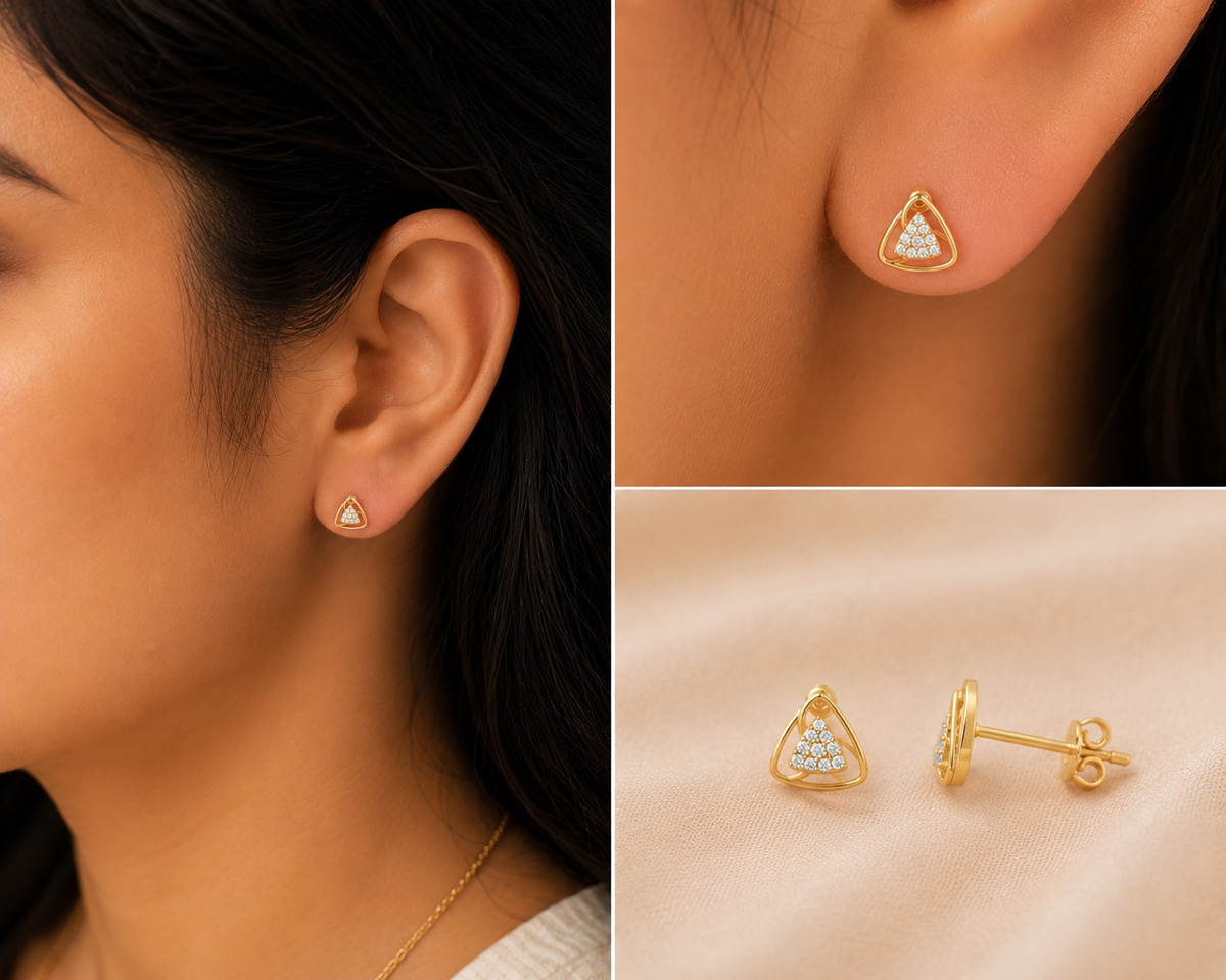 Twin Triangle Studs