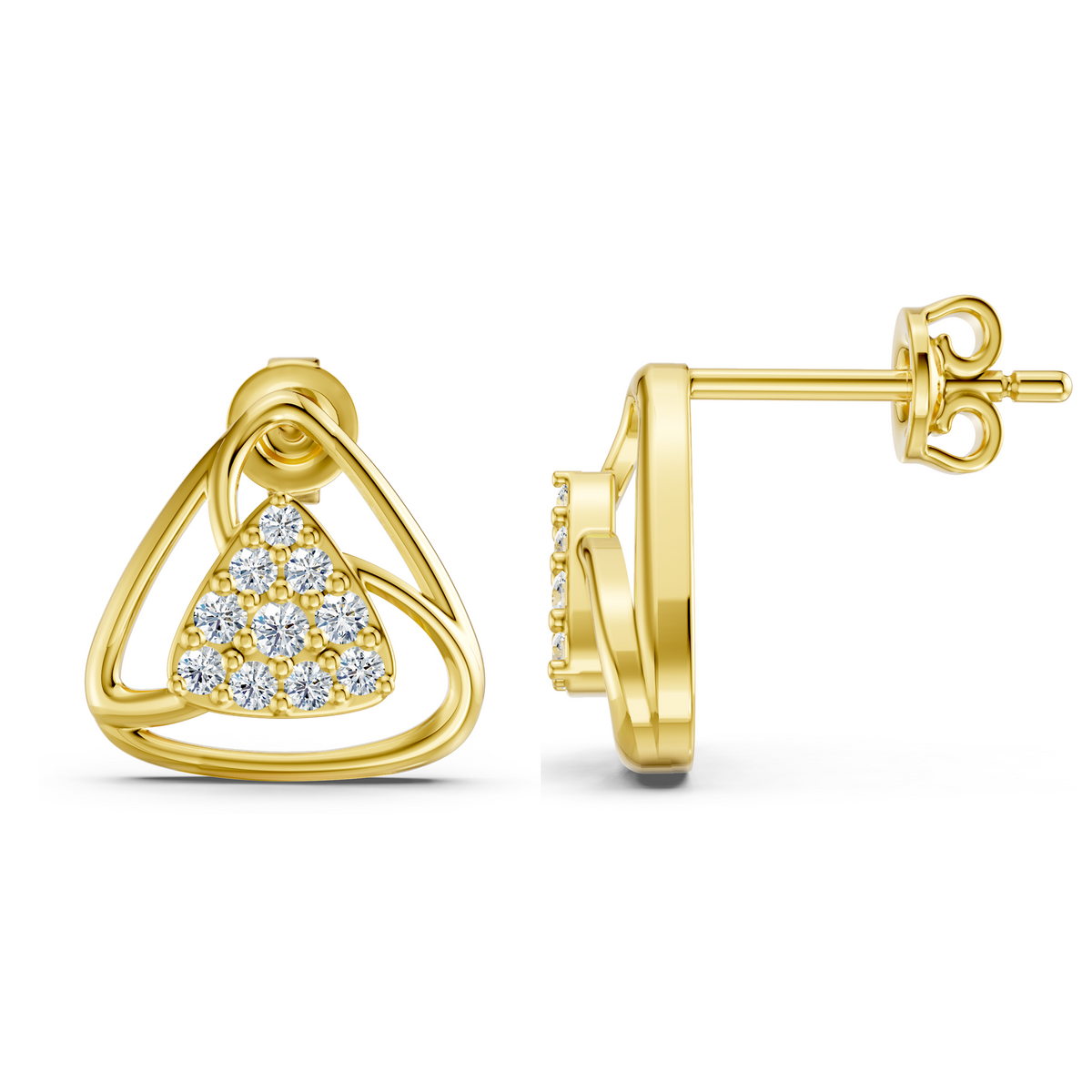 Twin Triangle Studs