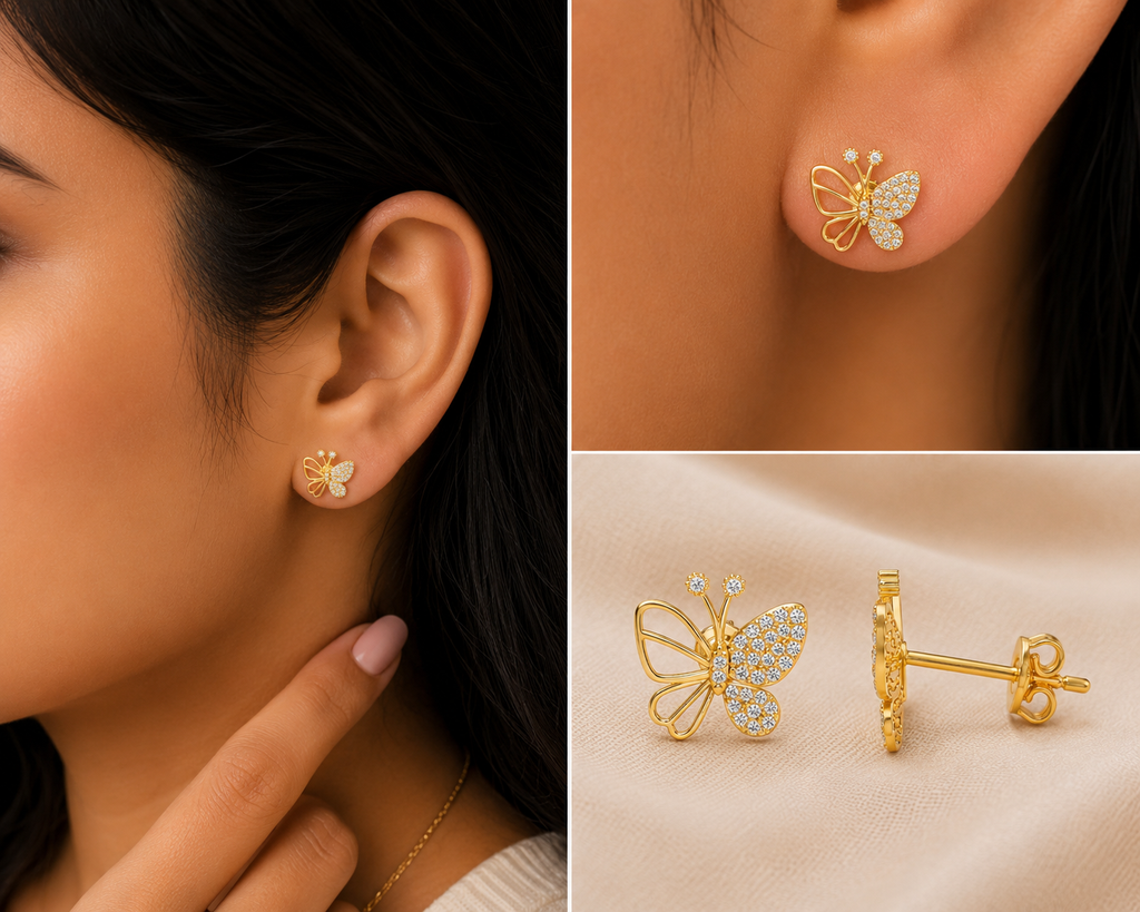 Fluttering Butterfly Studs
