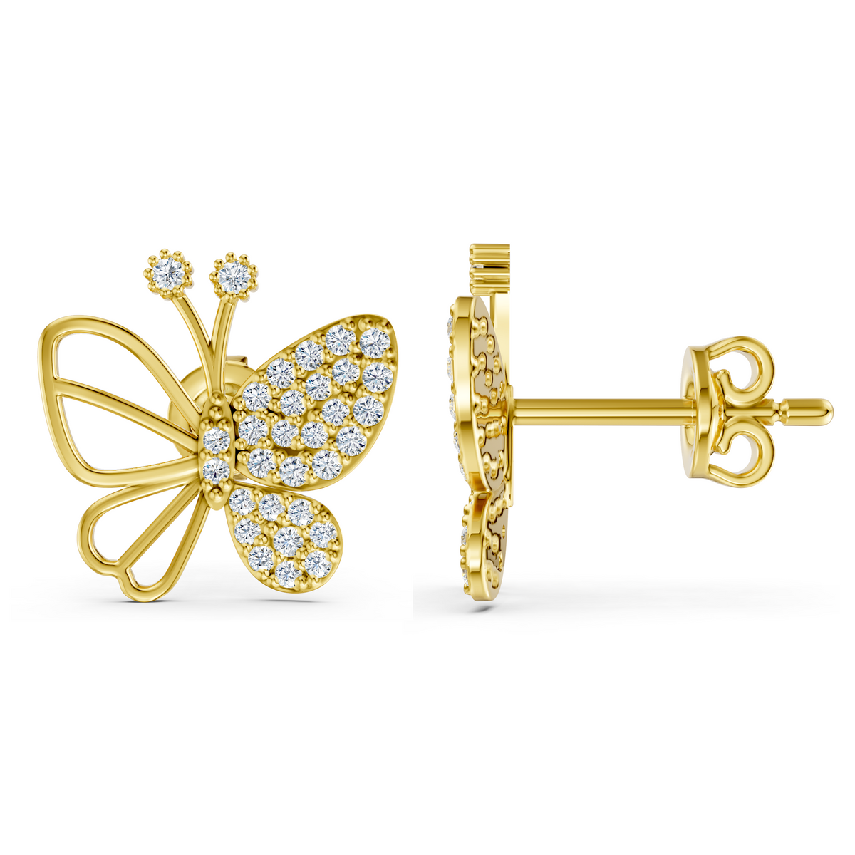 Fluttering Butterfly Studs