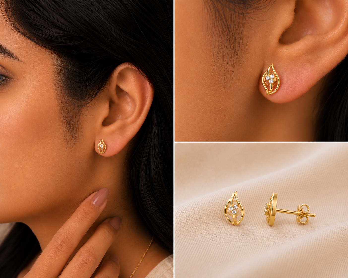 Blossom Leaf Studs