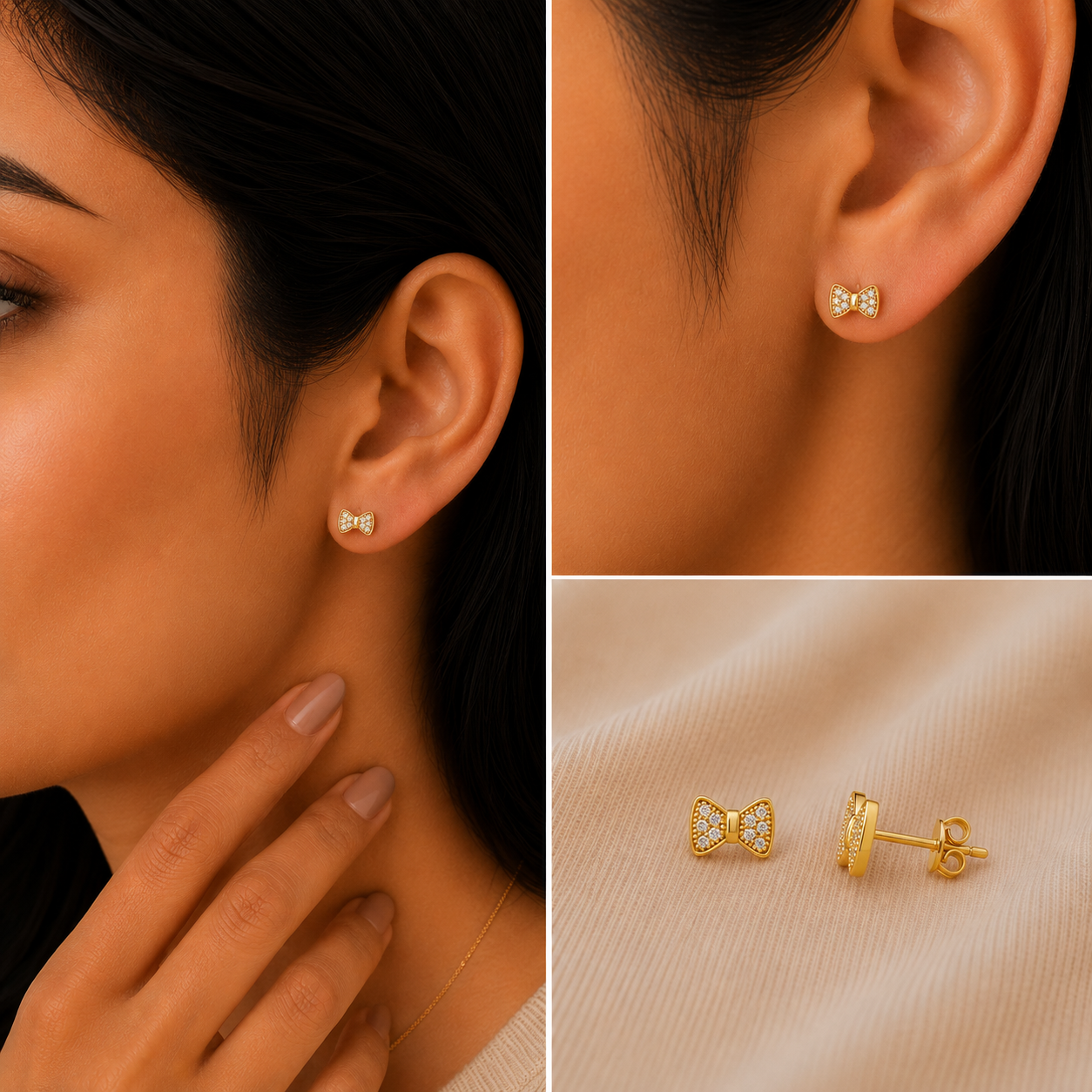 Vintage Bow Studs