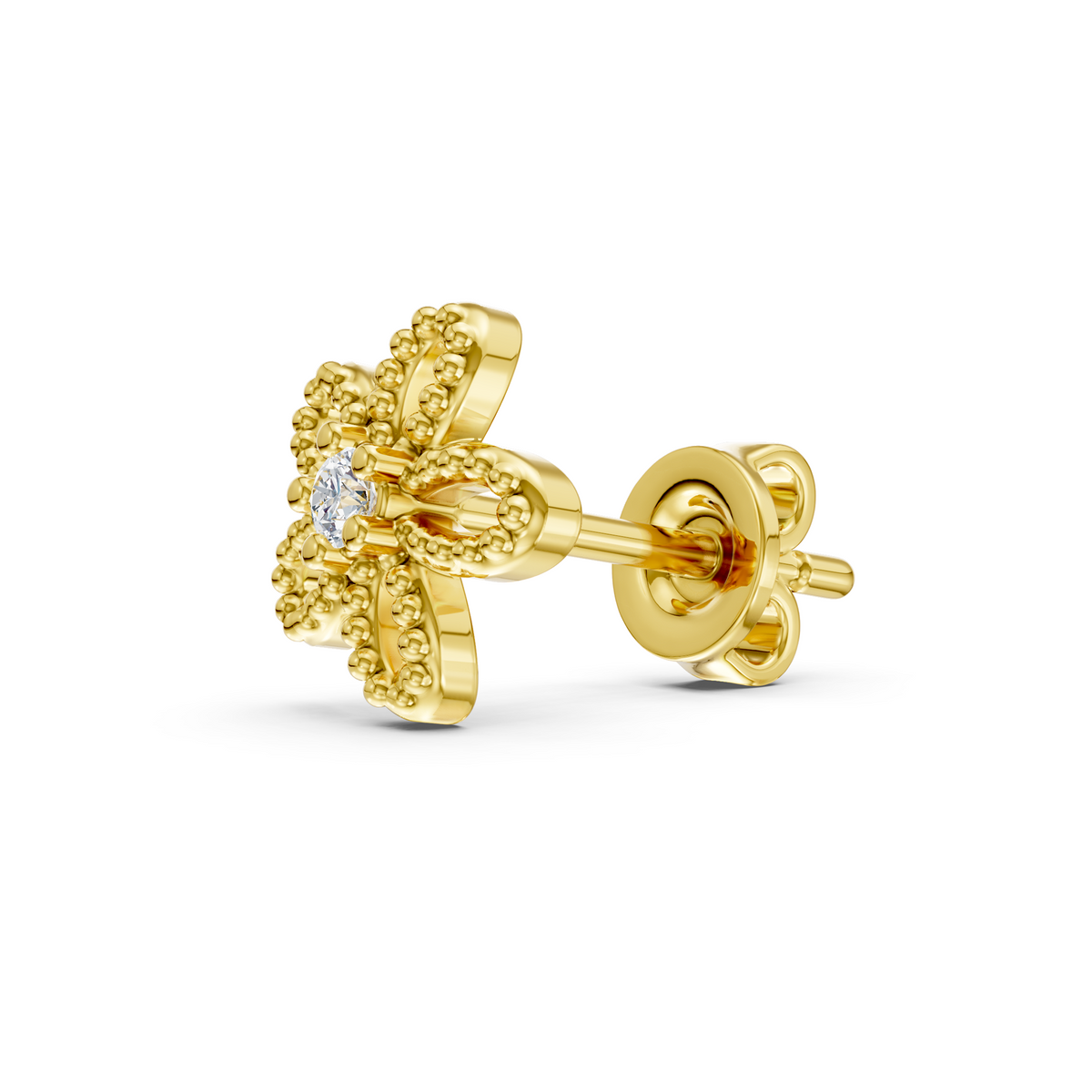 Beaded Blossom Studs