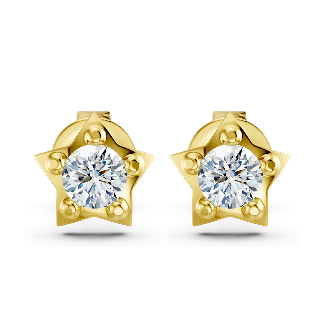 North Star Solitaire Studs