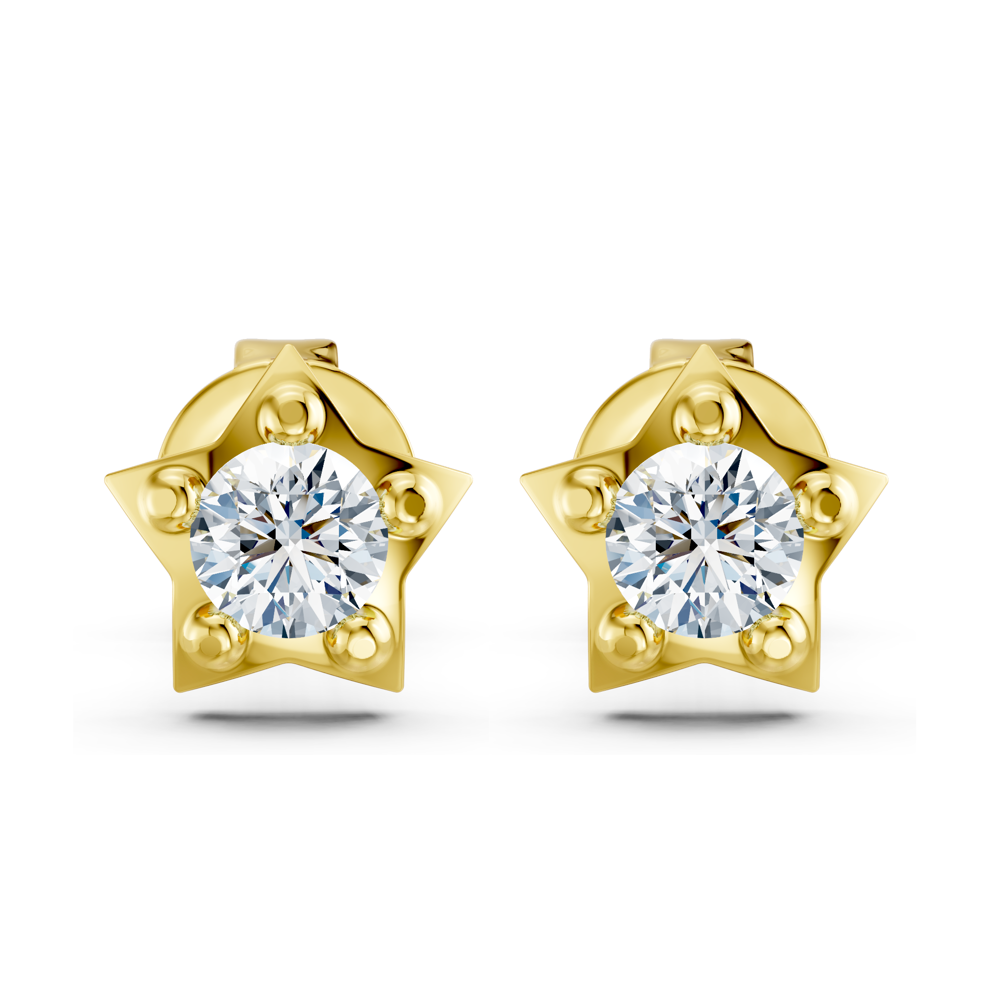 North Star Solitaire Studs