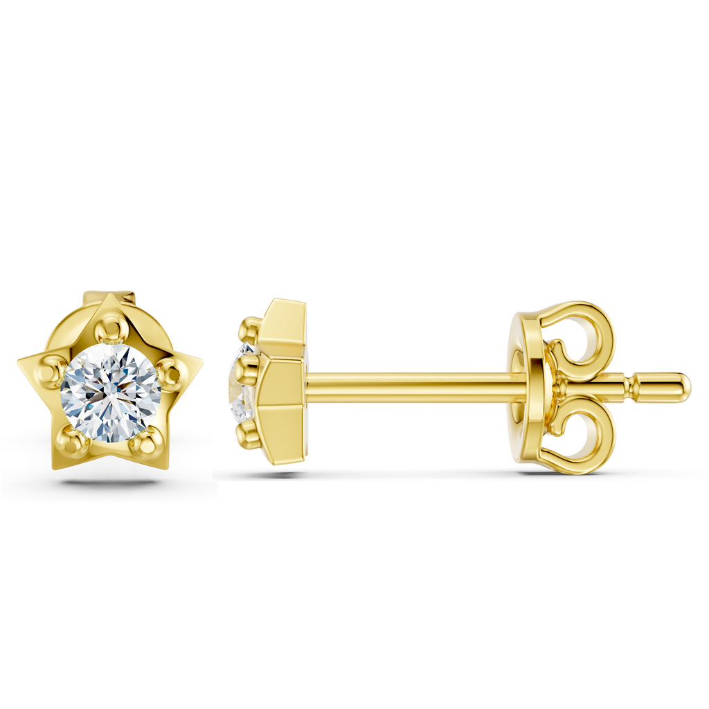 North Star Solitaire Studs