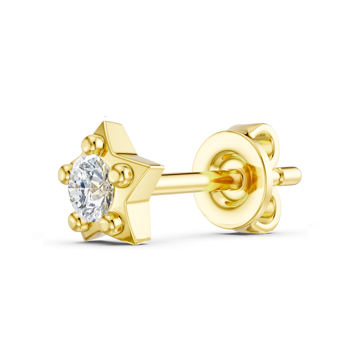 North Star Solitaire Studs