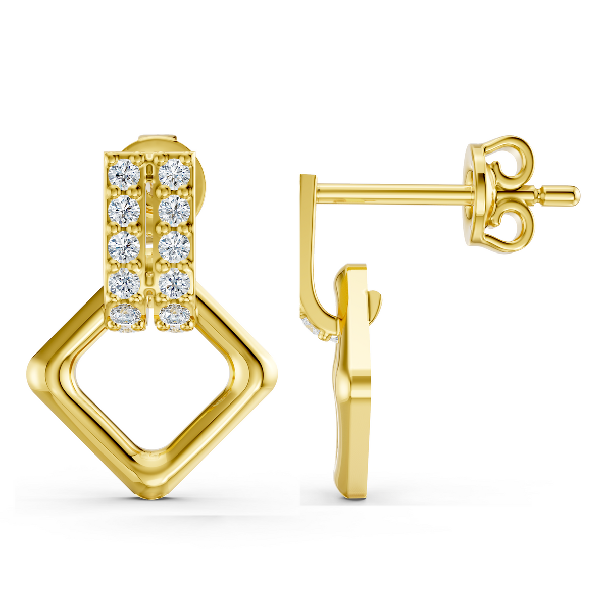 Deco Charm Drop Studs