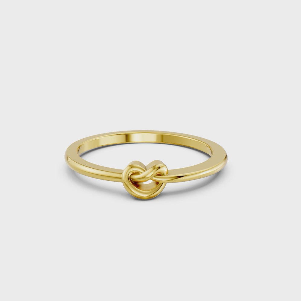 Eternal Heart Knot Ring