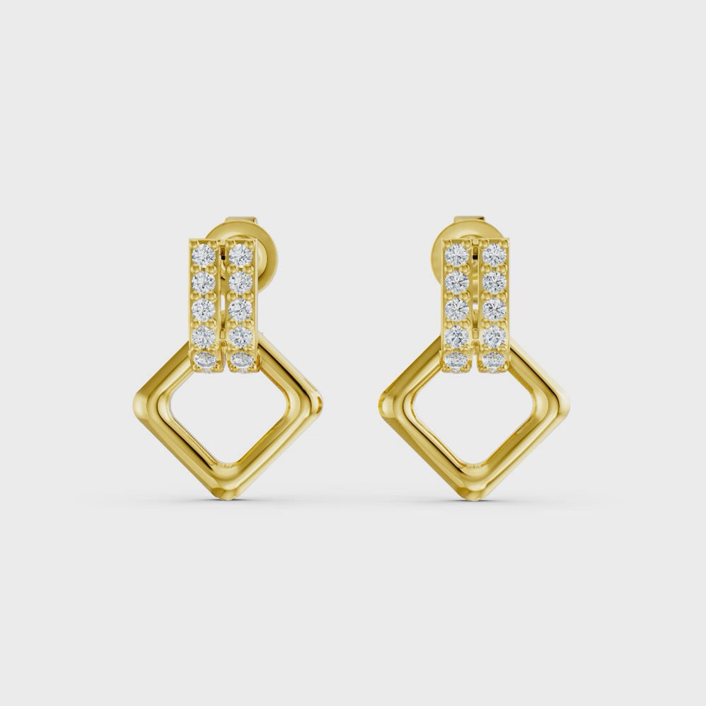 Deco Charm Drop Studs