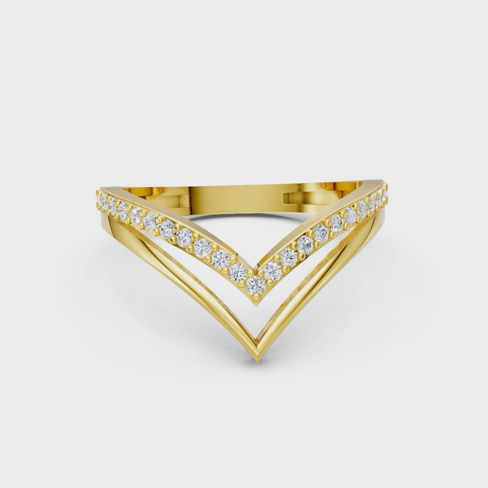 Celeste Crown V Sterling Silver Ring