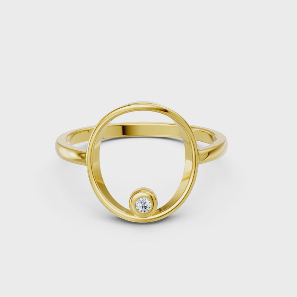 Orbit Circle Statement Ring