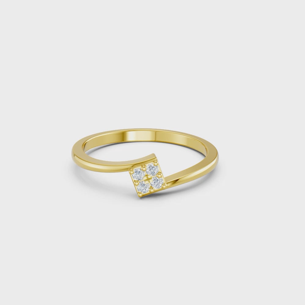 Aura Square Diamond Ring