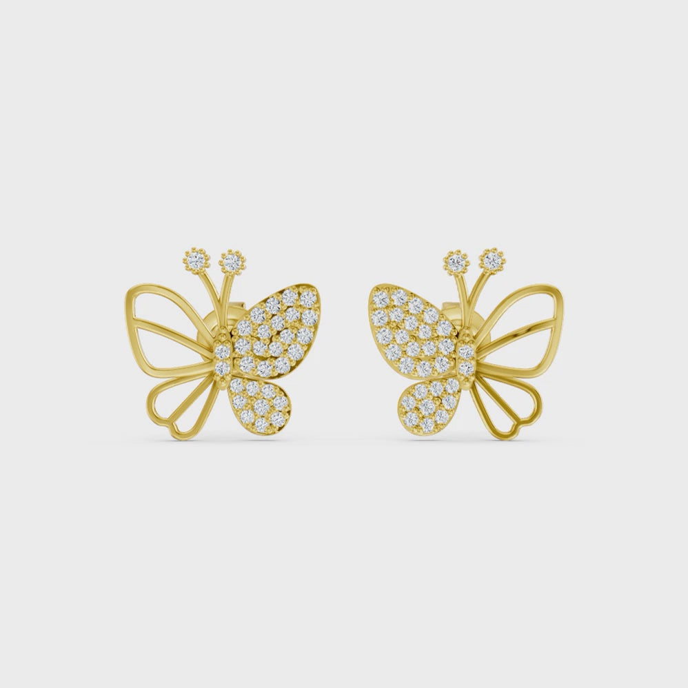Fluttering Butterfly Studs