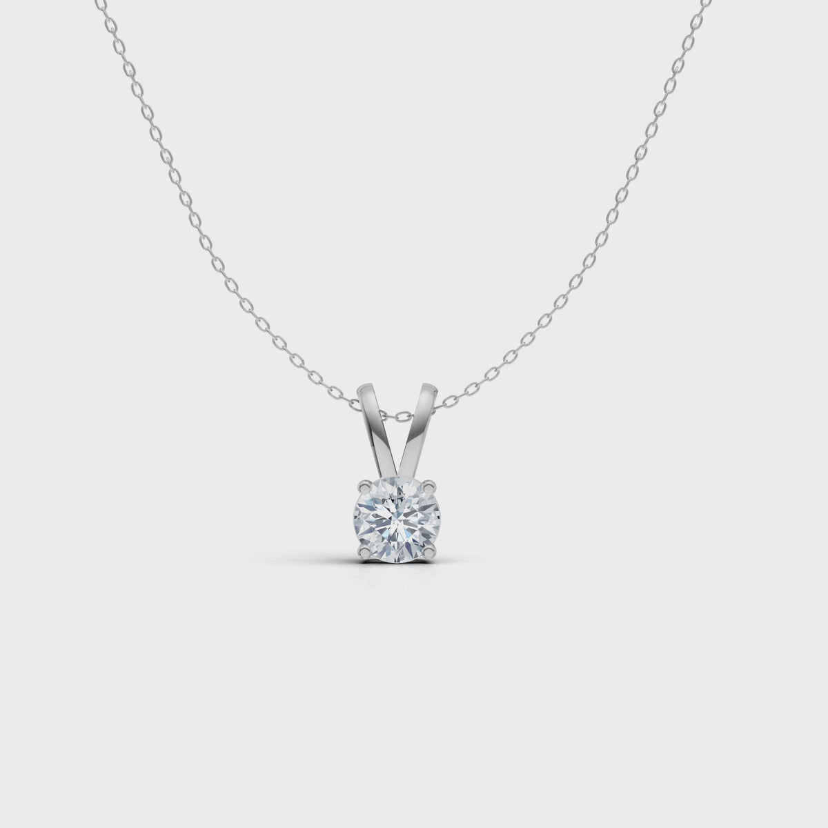Radiant Solitaire V-Bail